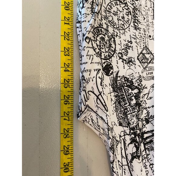 Joseph Ribkoff Cropped Pants Black & White Big City Print Size 4 - Picture 8 of 10